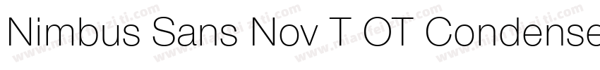 Nimbus Sans Nov T OT Condensed Bold字体转换